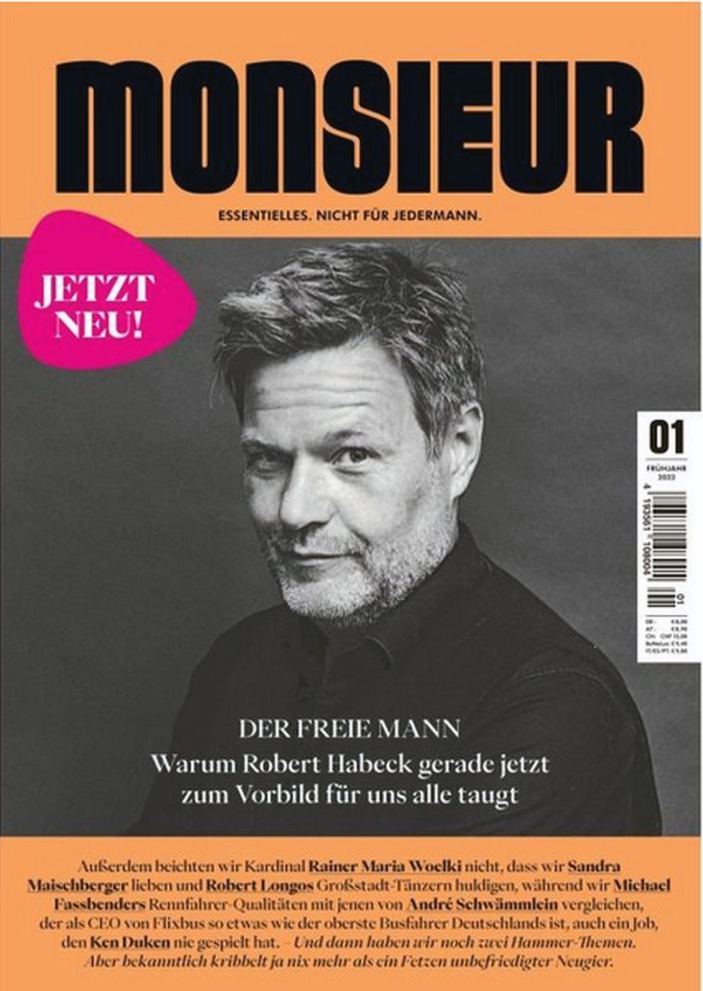 Monsieur Magazine Allemagne 2023 #1 Robert Habeck Édition originale