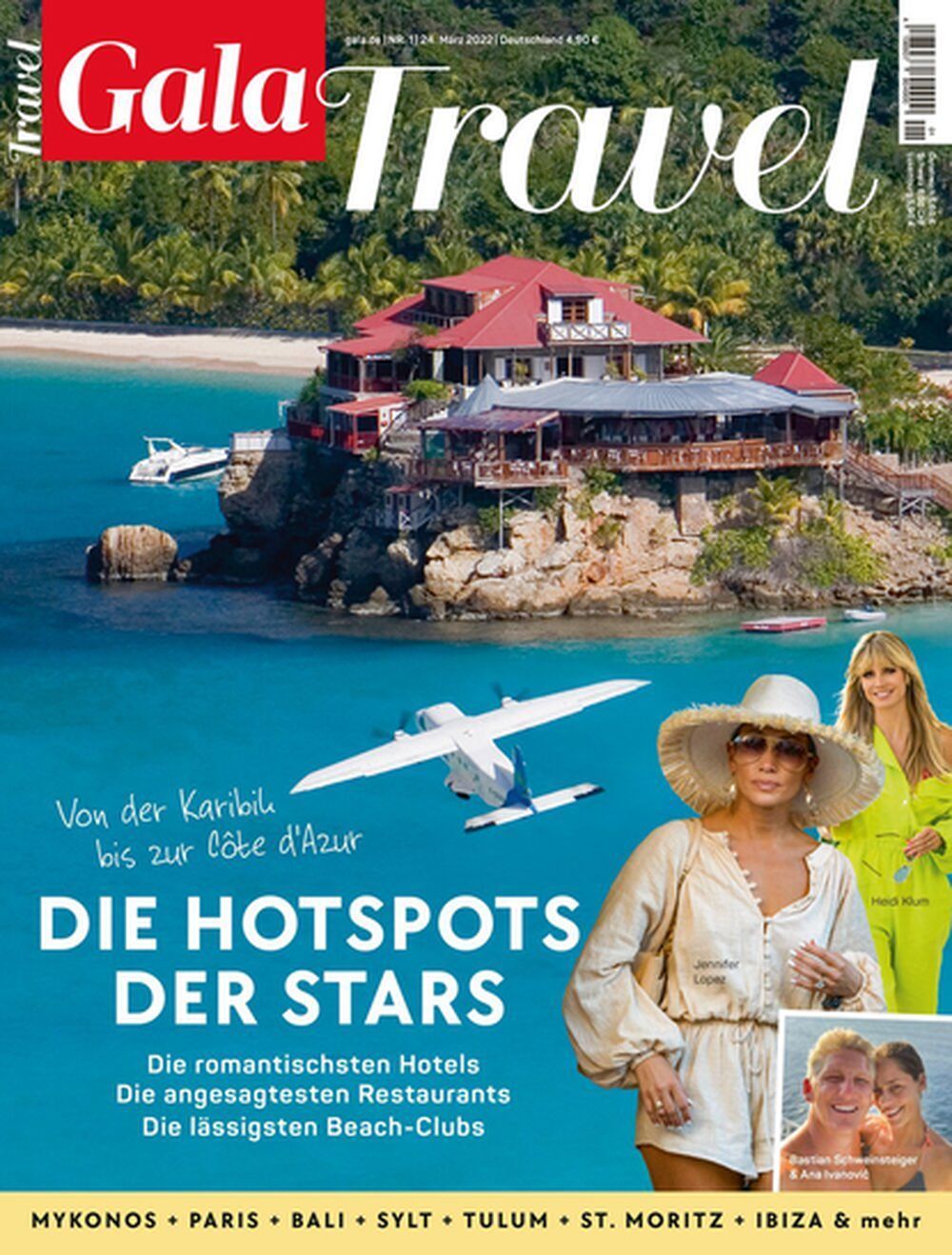 Gala Travel Revista Alemania 2022-01 Jennifer Lopez Heidi Klum Edición original