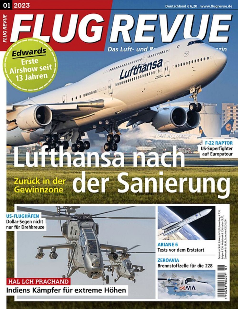 Flug Revue Magasin Tyskland 2023-01 Originaludgave