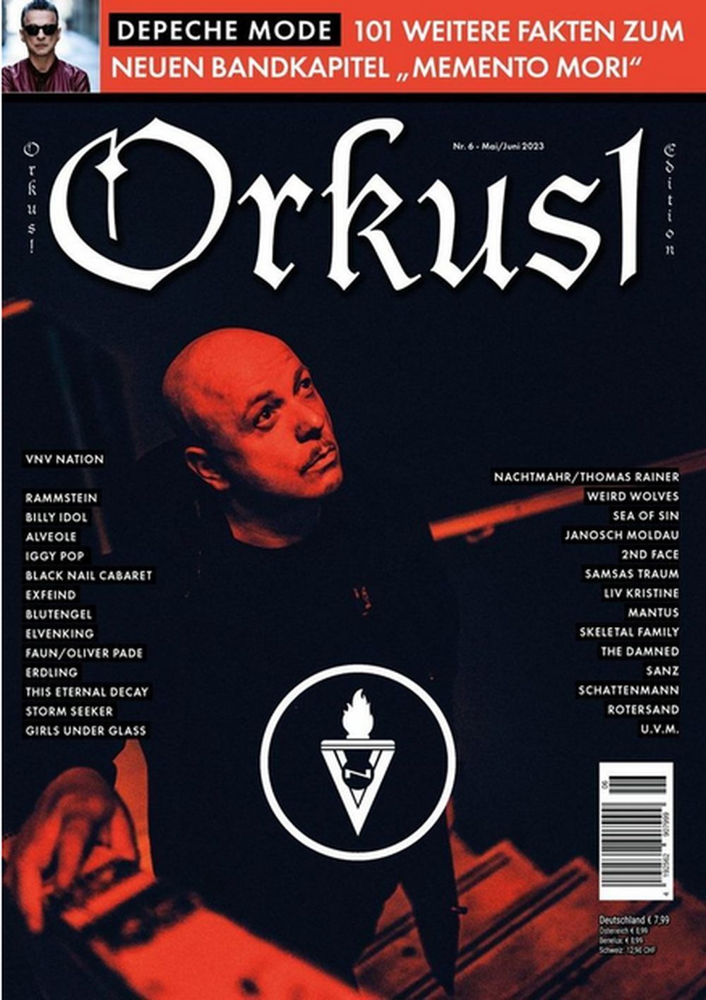 Orkus Magasin Tyskland 2023-05+06 VNV Nation Depeche Mode Girls Under Glass Originaludgave