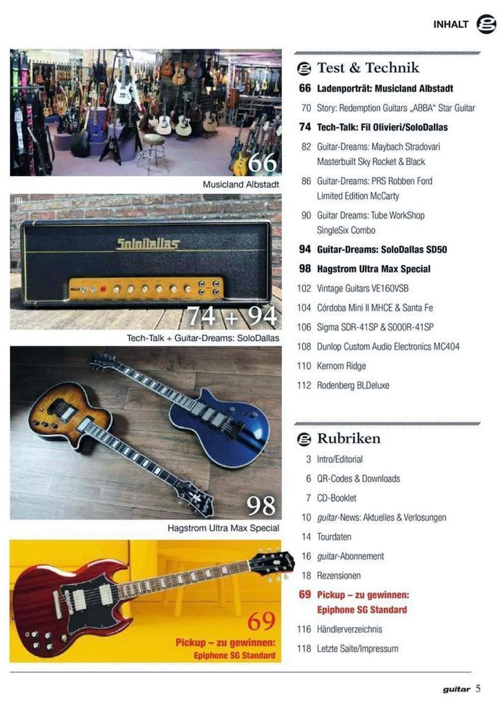 Guitar Magasin Tyskland 2023-02 AC/DC Steve Vai Laura Cox Originaludgave