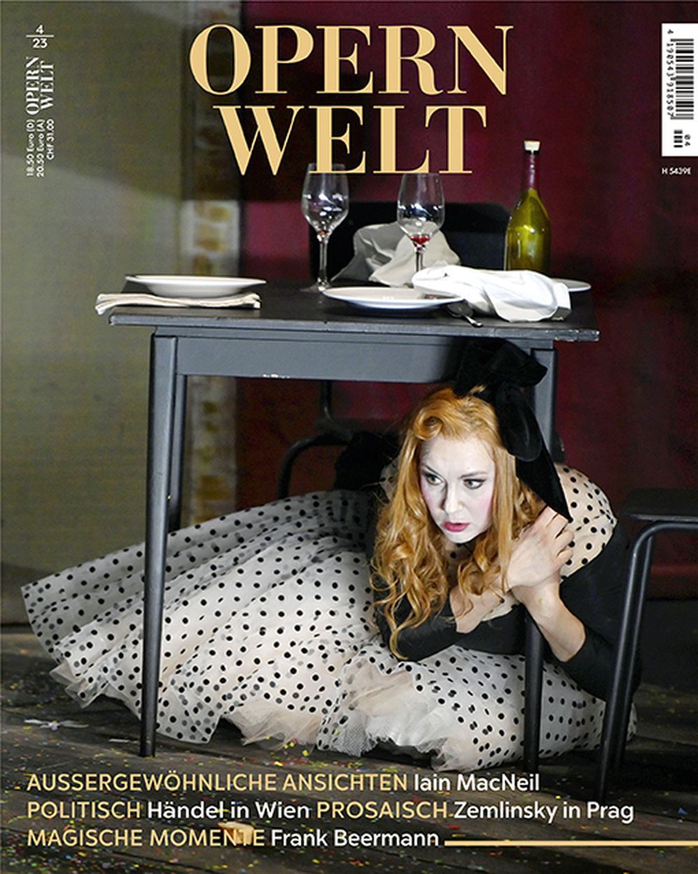 Opernwelt Magasin Tyskland 2023-04 Iain MacNeil Zemlinsky Frank Beermann Originalutgåva