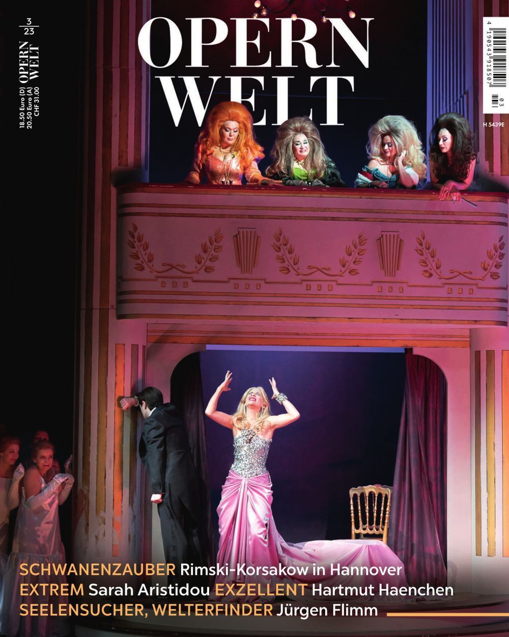 Opernwelt Magasin Tyskland 2023-03 Sarah Aristidou Hartmut Haenchen Jürgen Flimm Originaludgave
