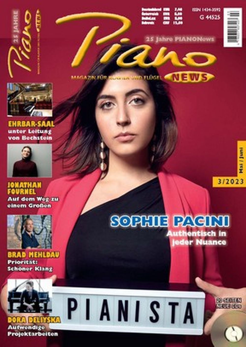 Piano News Tijdschrift Duitsland 2023-03 Sophie Pacini Jonathan Fournel Brad Mehldau Originele uitgave