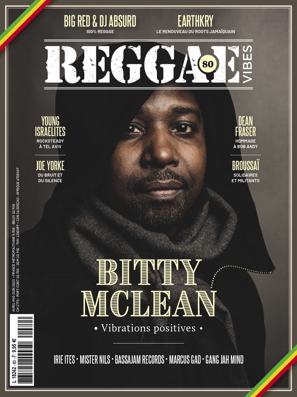 Reggae Vibes Revista Francia 2023 #80 Bitty McLain Joe Yorke Dean Fraser Edición original