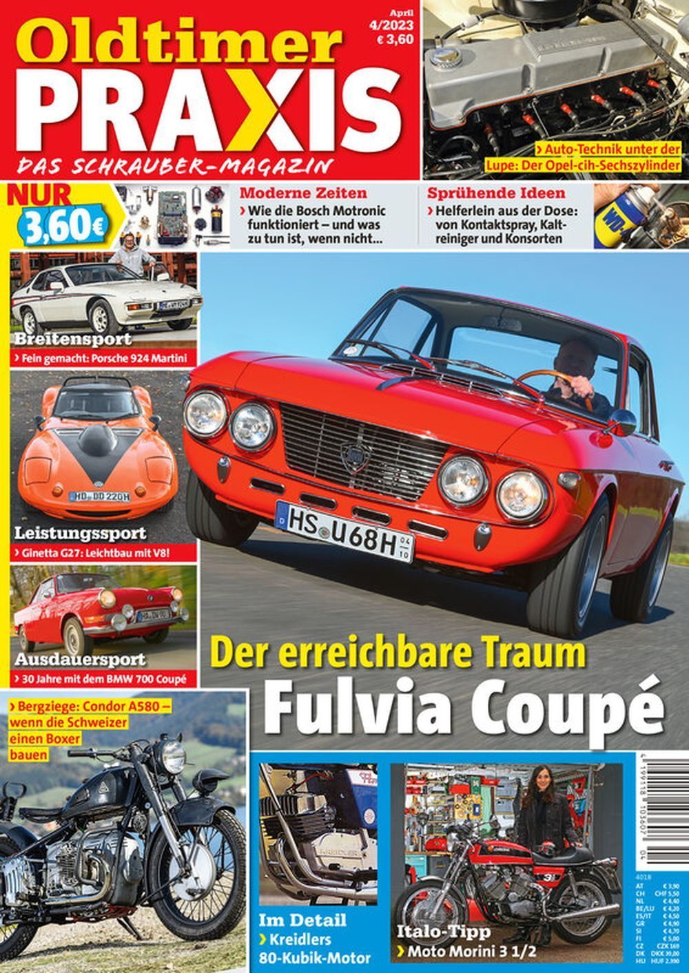 Oldtimer Praxis Magazin Deutschland 2023-04 Lancia Fulvia Ginetta G27 BMW 700