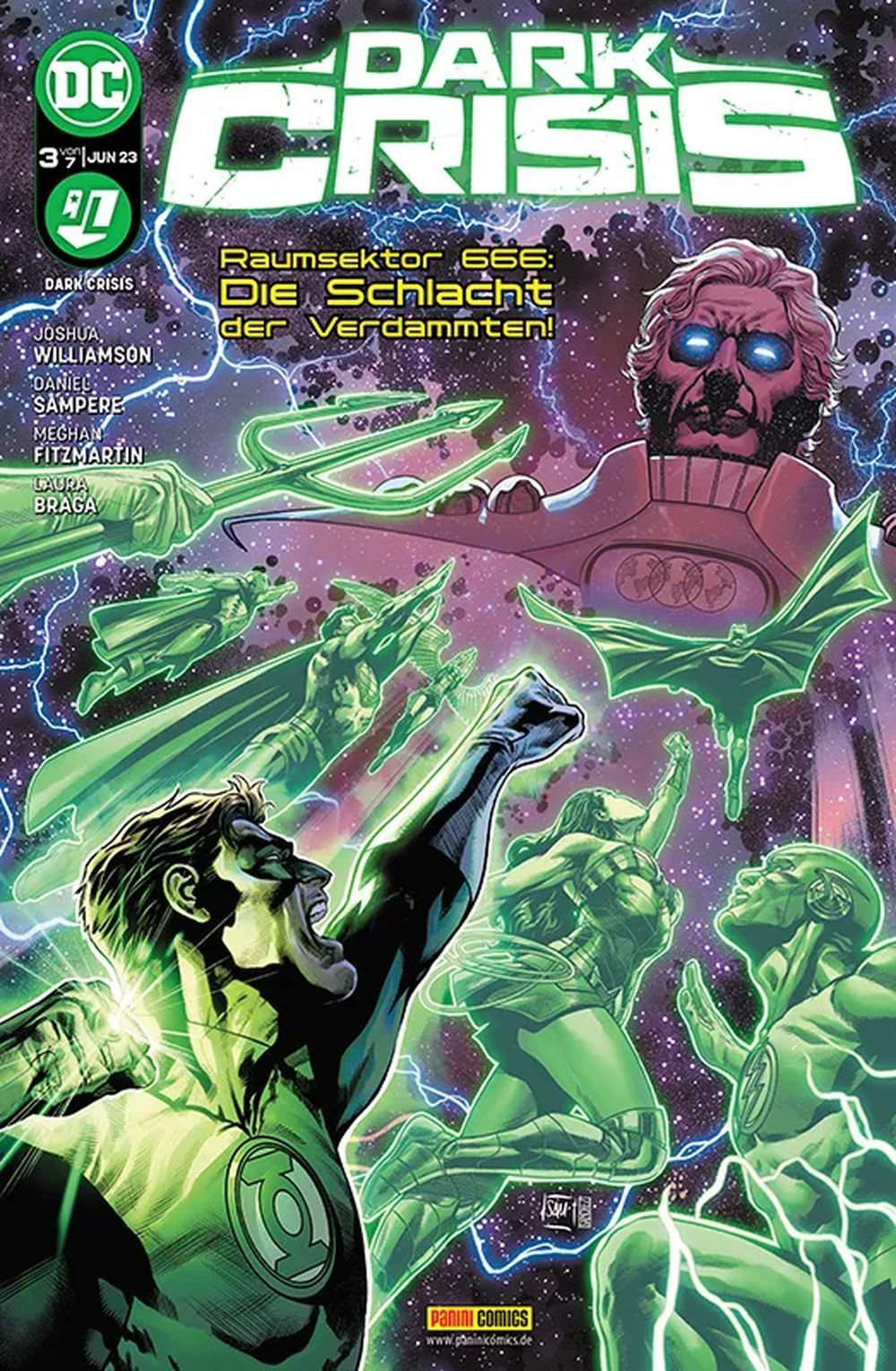 Dark Crisis Comic Alemanha 2023 #3 Daniel Sampere Laura Braga Edição original