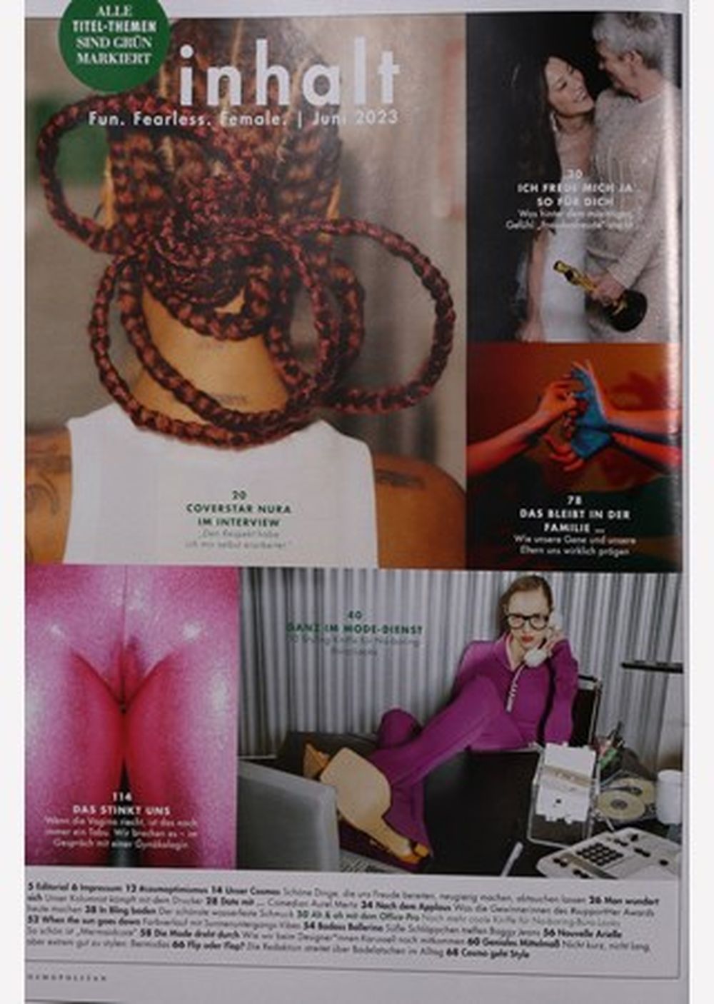 Cosmopolitan Magazin Deutschland 2023-06 Nura Habib Omer