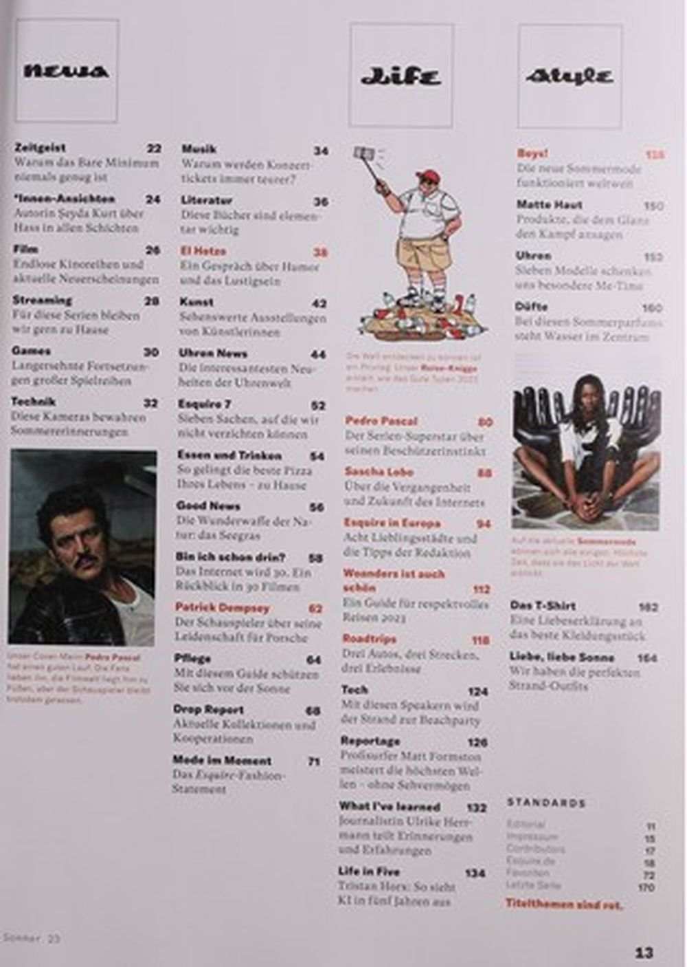Esquire Magasin Tyskland 2023-02 Pedro Pascal Originaludgave