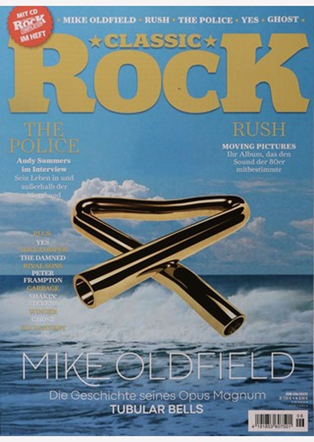 Classic Rock Tijdschrift Duitsland 2023-06 #120 Mike Oldfield Rush The Police