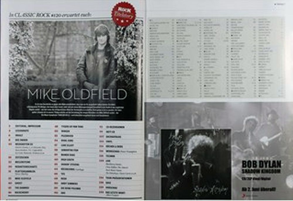 Classic Rock Tijdschrift Duitsland 2023-06 #120 Mike Oldfield Rush The Police