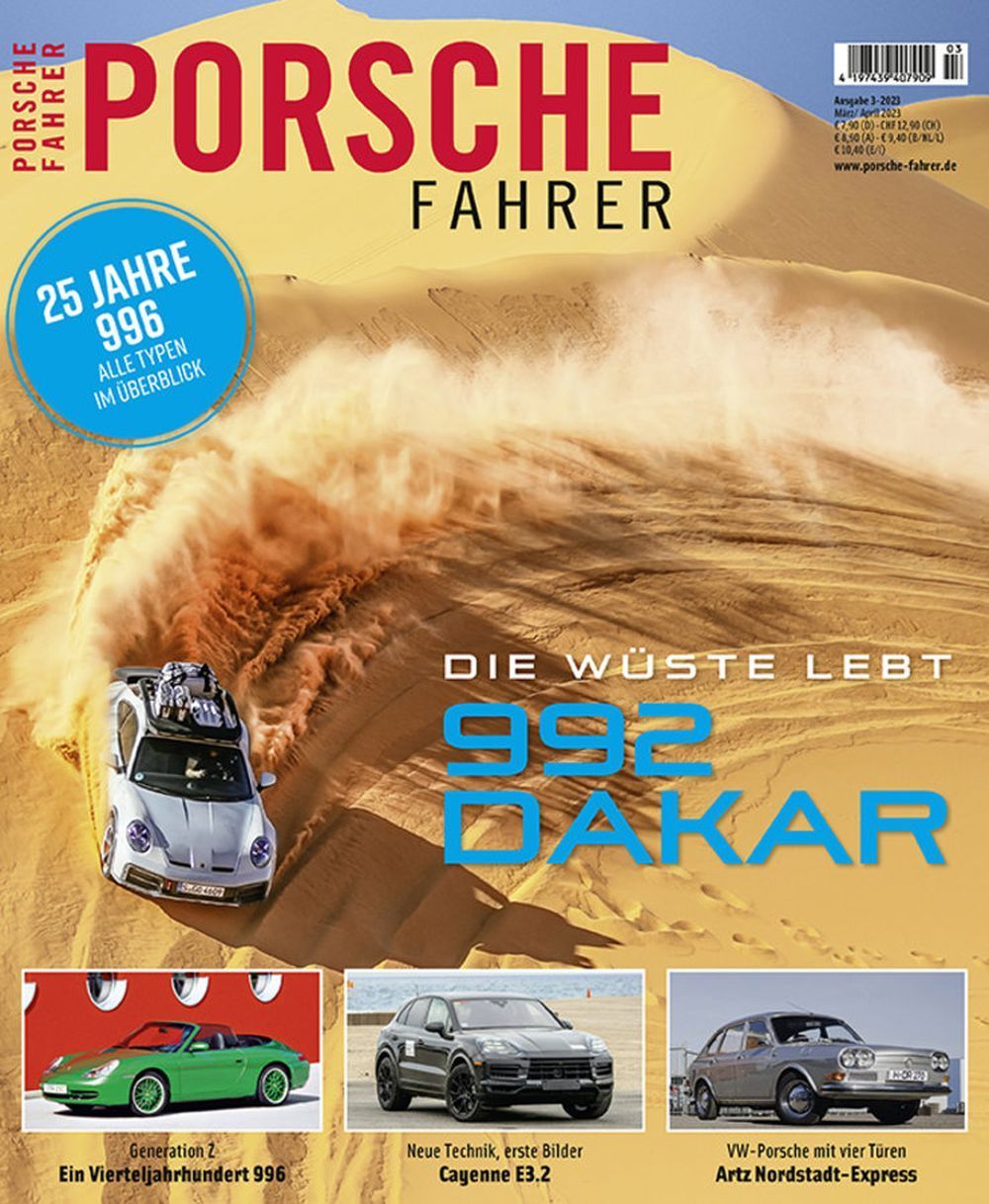 Porsche Fahrer Magazin Deutschland 2023-03 Paris Dakar Cayenne