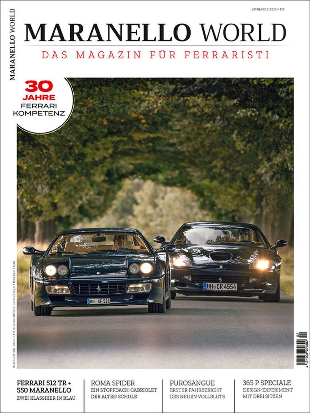 Maranello World Magazin Deutschland 2023-02 Ferrari 512 TR Ferrari Roma Ferrari Spider