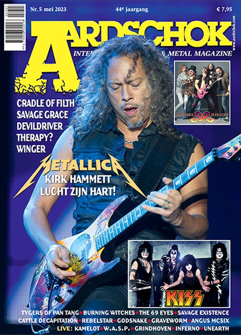 Aardschok Magasin Nederlandene 2023-05 Metallica Kiss Burning Witches Devildriver