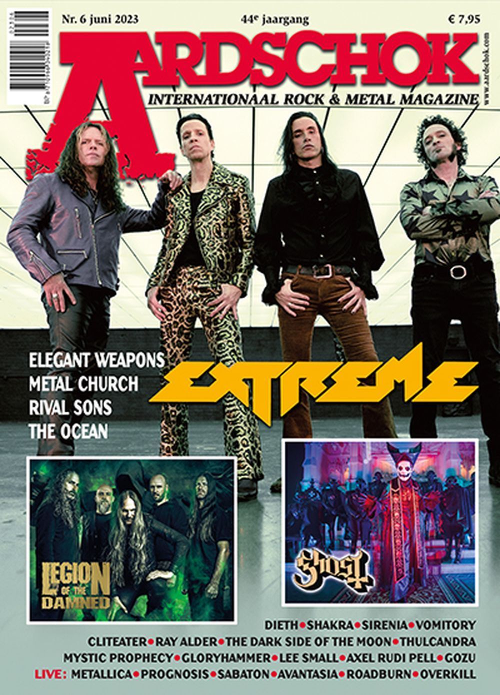 Aardschok Magazin Niederlande 2023-06 Ray Alder Axel Rudi Pell Lee Small Extreme Legion Of The Damned