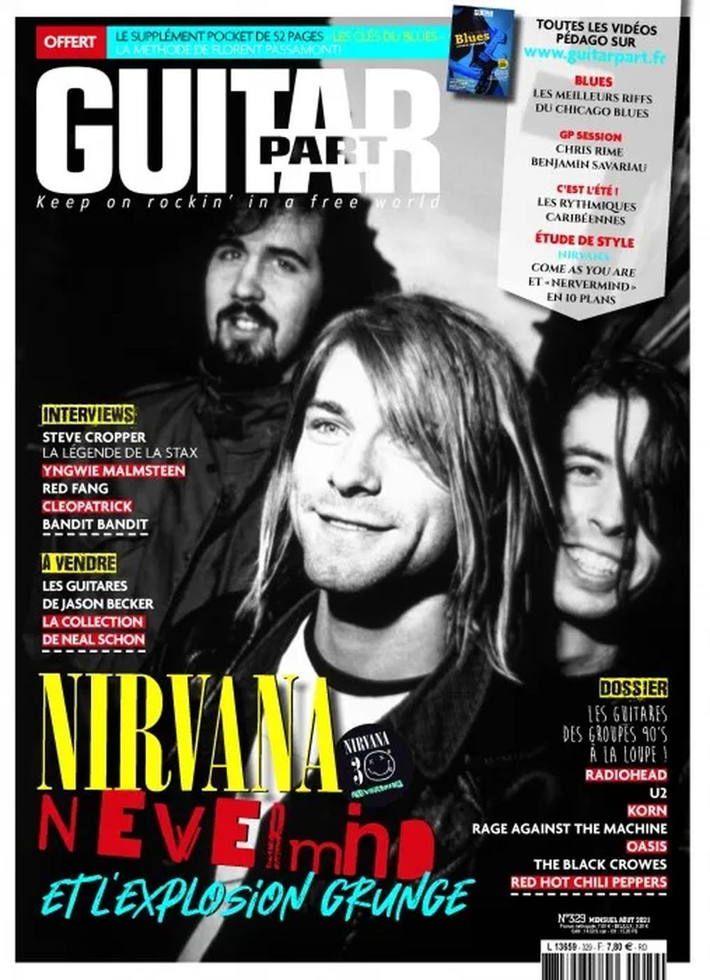 Guitar Part Magasin Frankrig 2020 #329 Nirvana Steve Cropper Cleopatrick Originaludgave