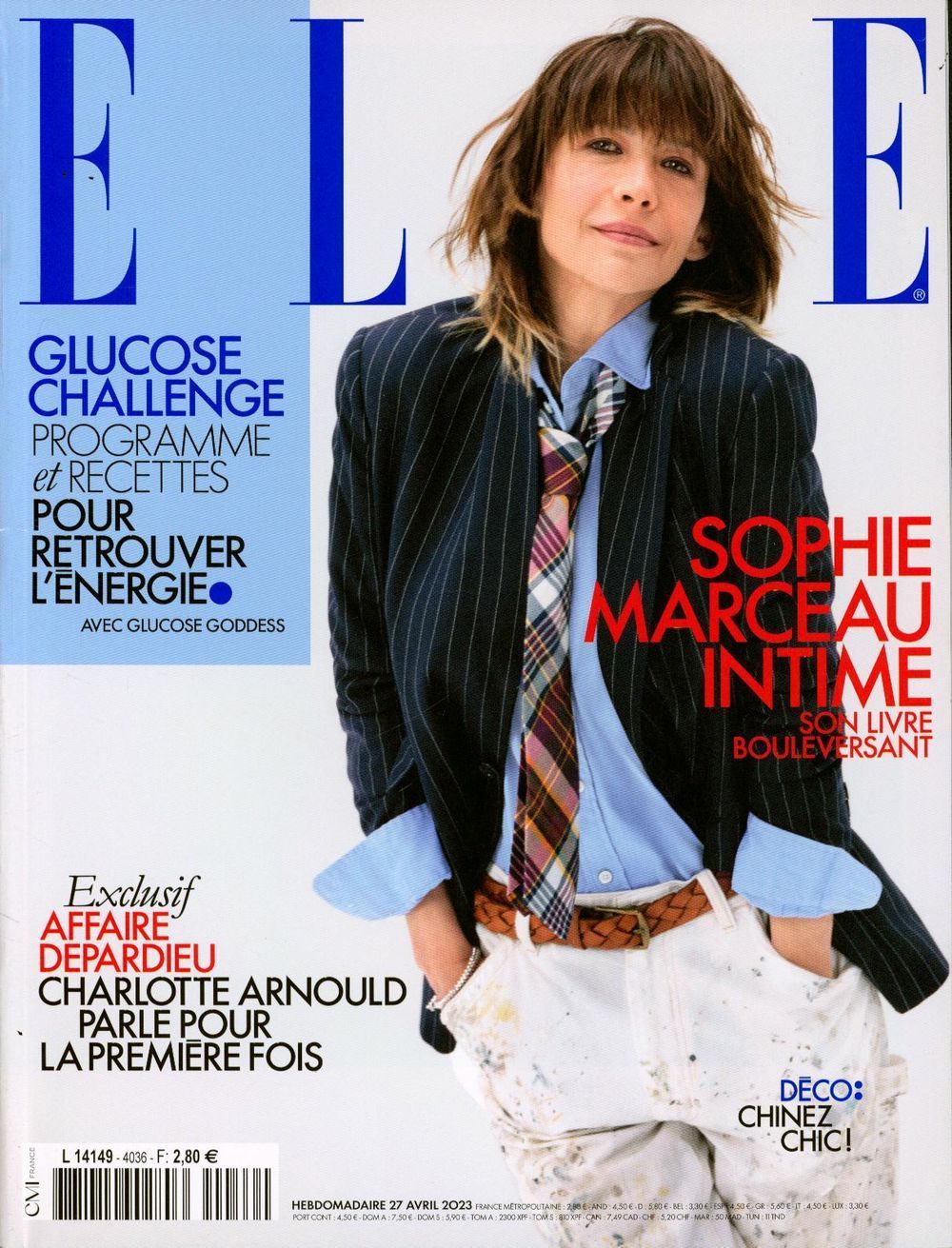 Elle Revista França 2023 #4036 Sophie Marceau Edição original