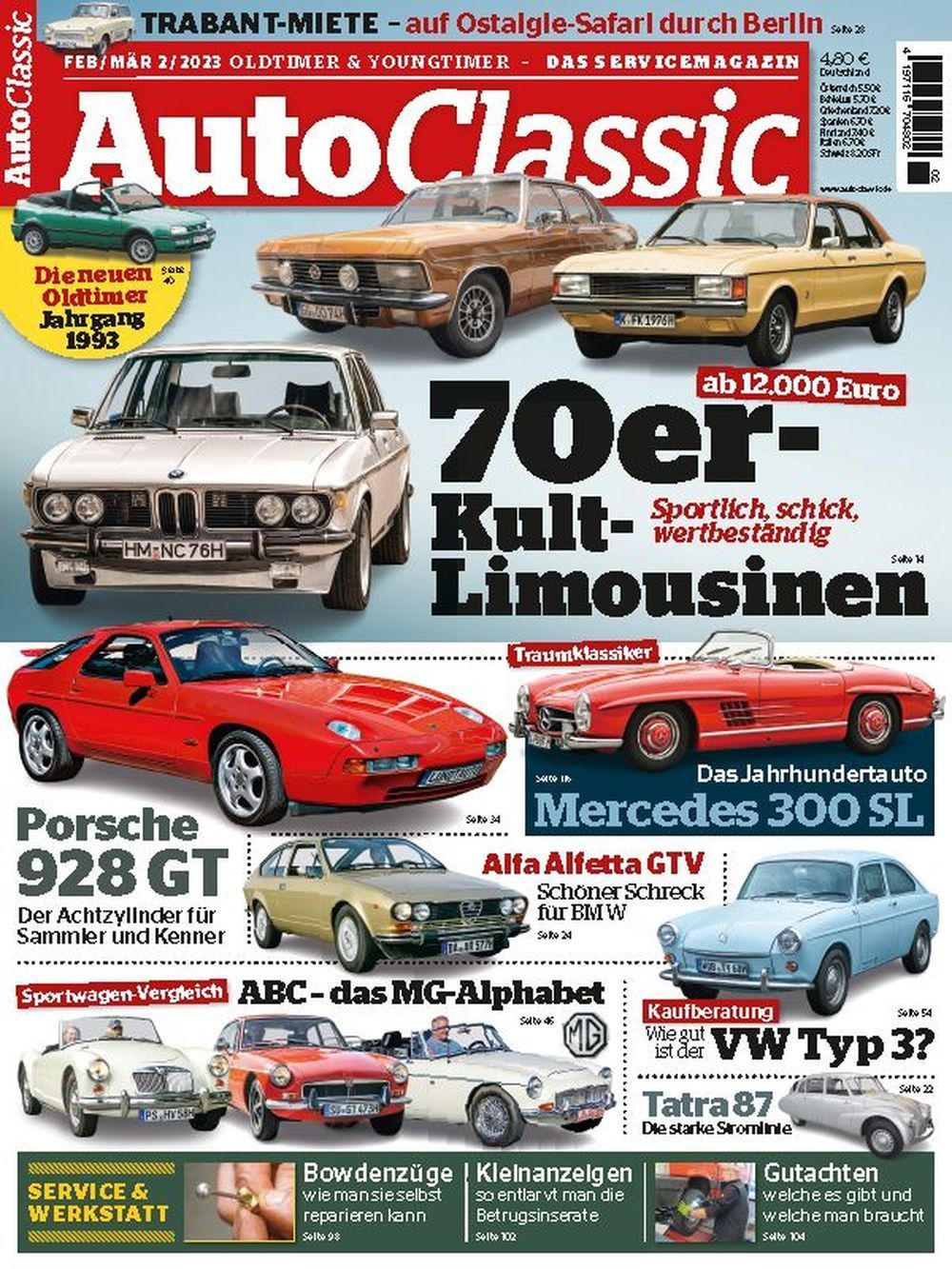 Auto Classic Lehti Saksa 2023-02 Alkuperäinen painos