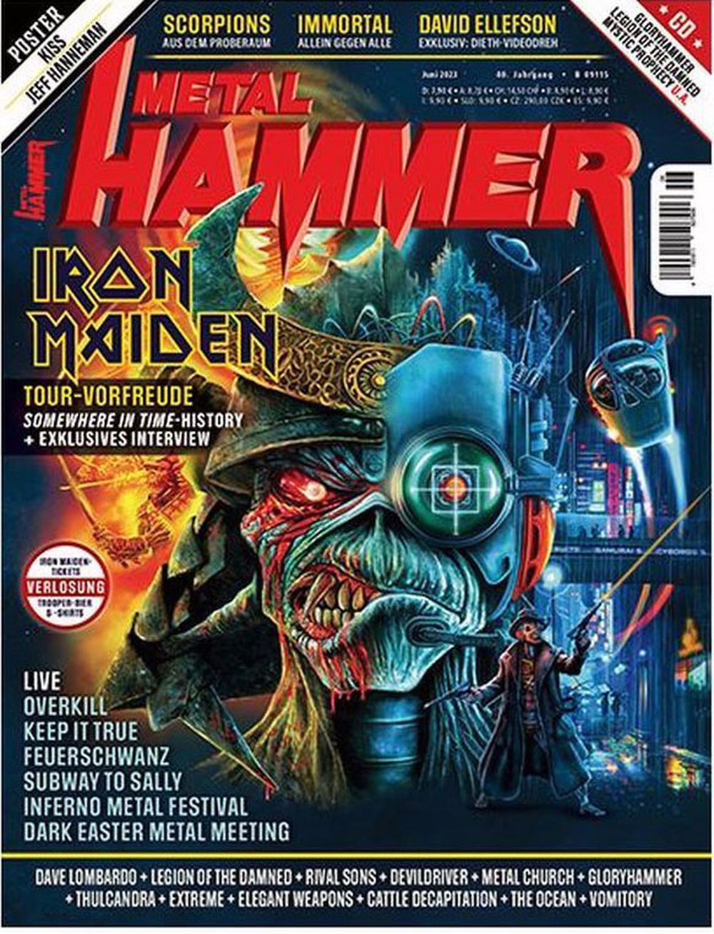 Metal Hammer Magazin Deutschland 2023-06 Iron Maiden Adrian Smith Extreme Immortal