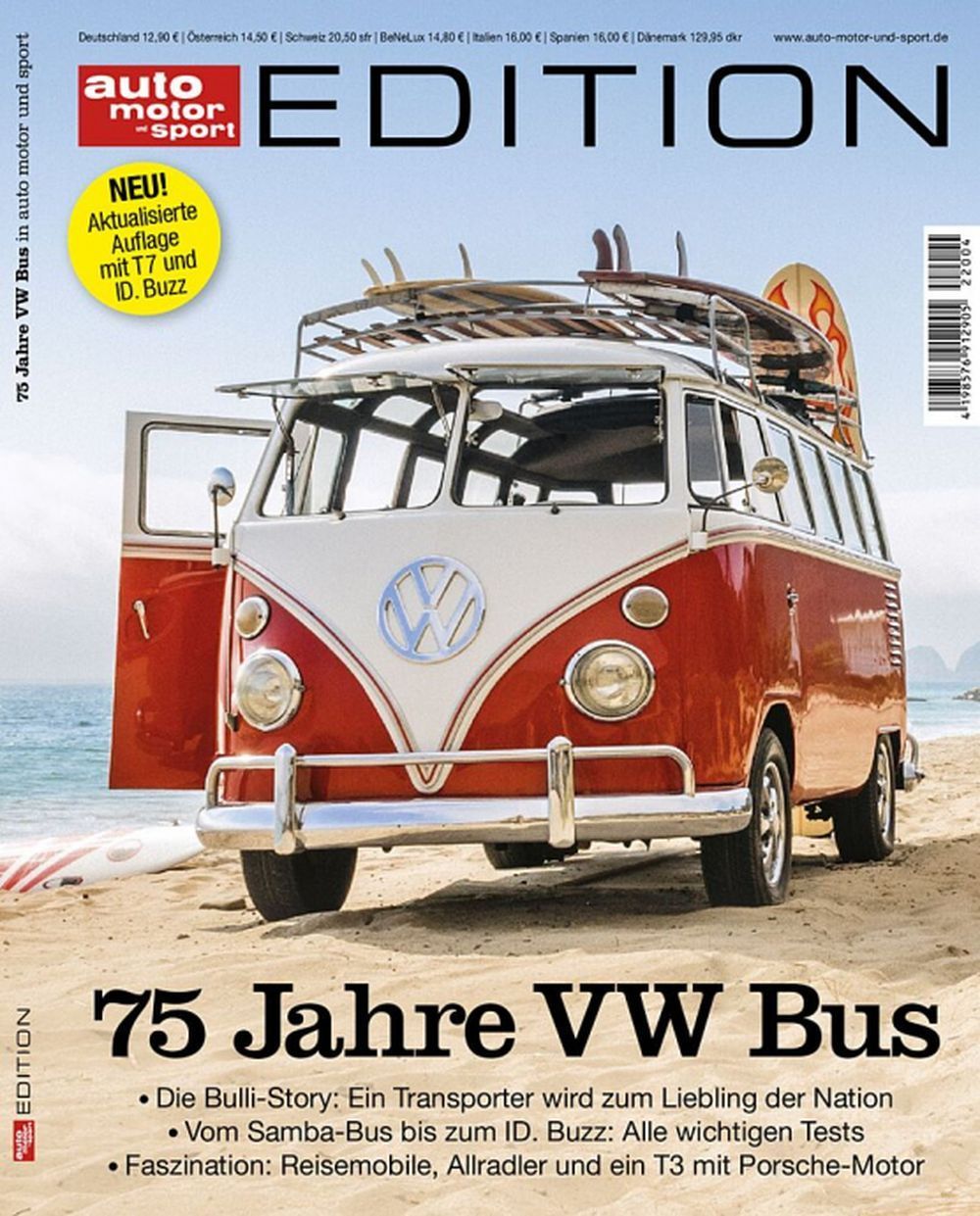 Auto Motor Und Sport Edition Tijdschrift Duitsland 2022-04 – VW Volkswagen Bus – Originele uitgave