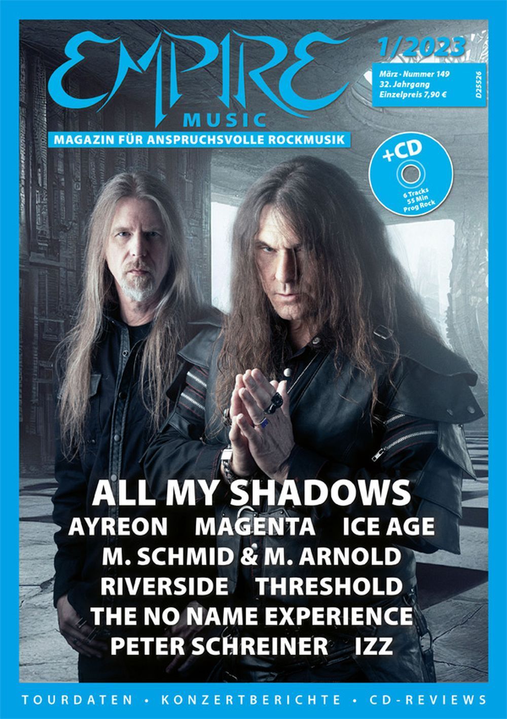 Empire Music Magasin Tyskland 2023 #149 All My Shadows Magenta Riverside Originalutgåva