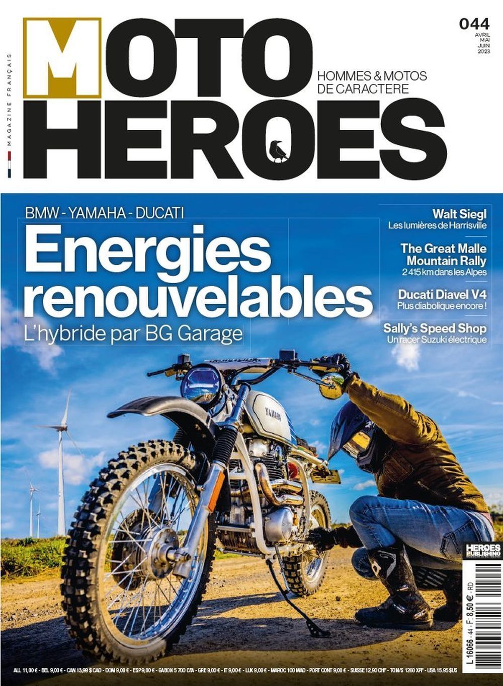 Moto Heroes Lehti Ranska 2023 #44 Walt Siegl Bruno Belva Alkuperäinen painos