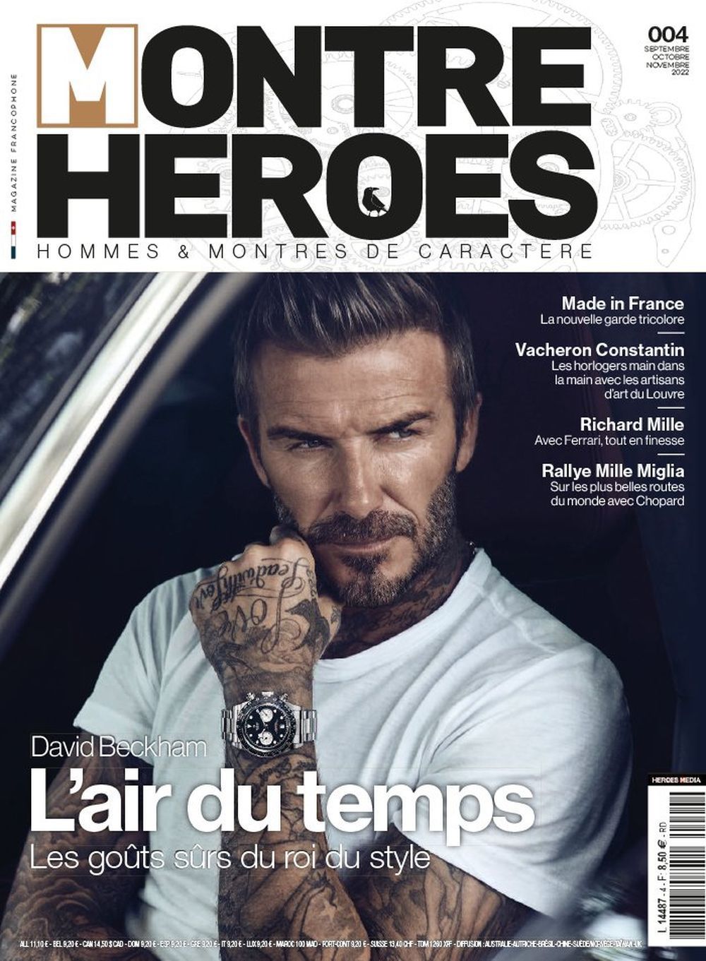 Montre Heroes Lehti Ranska 2022 #4 David Beckham Alkuperäinen painos