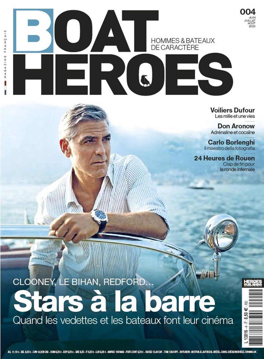 Boat Heroes Magazin Frankreich 2023 #4 George Clooney Le Bihan Redford