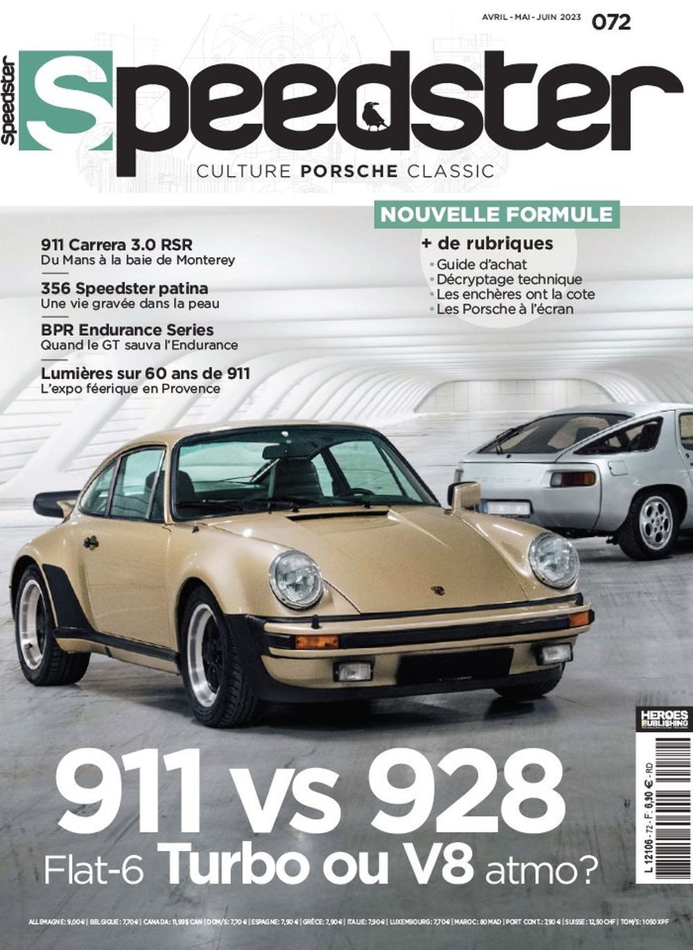 Speedster Magazin Frankreich 2023 #72 Porsche 911 Porsche 928 Porsche 356