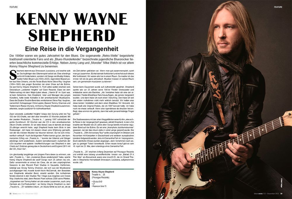 Blues News Rivista Germania 2022 #112 Larkin Poe Buddy Guy Kenny Wayne Shepherd Edizione originale