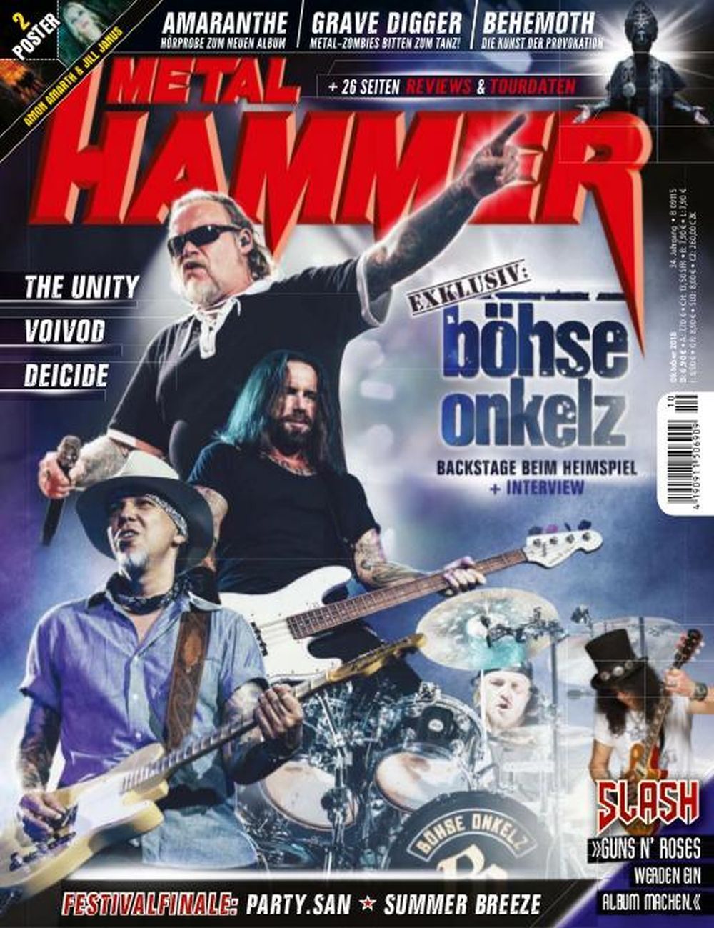 Metal Hammer Magazin Deutschland 2018-10 Böhse Onkelz Slash Voivod