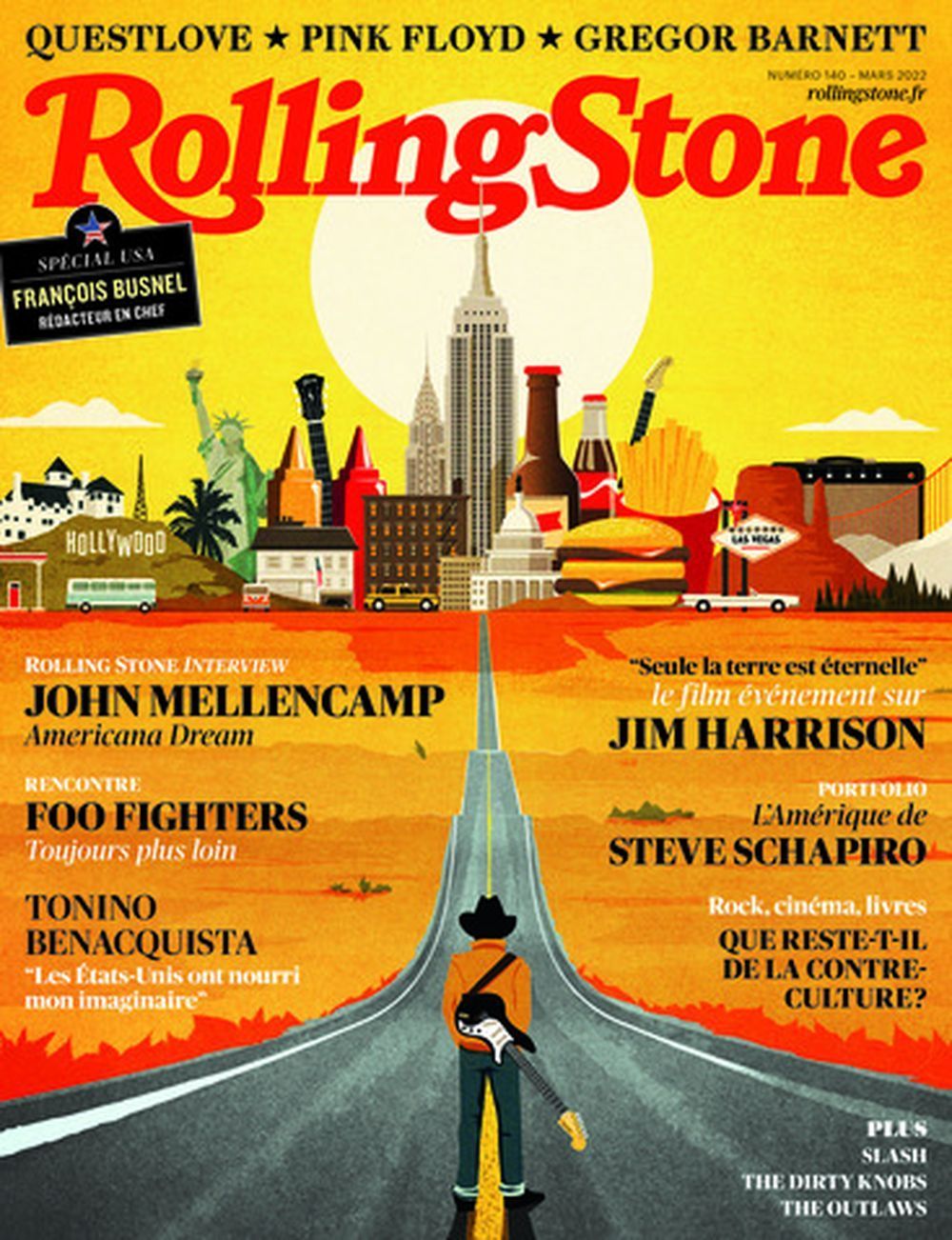 Rolling Stone Magazine France 2022 #140 John Mellencamp Foo Fighters Jim Harrison Original Print Issue