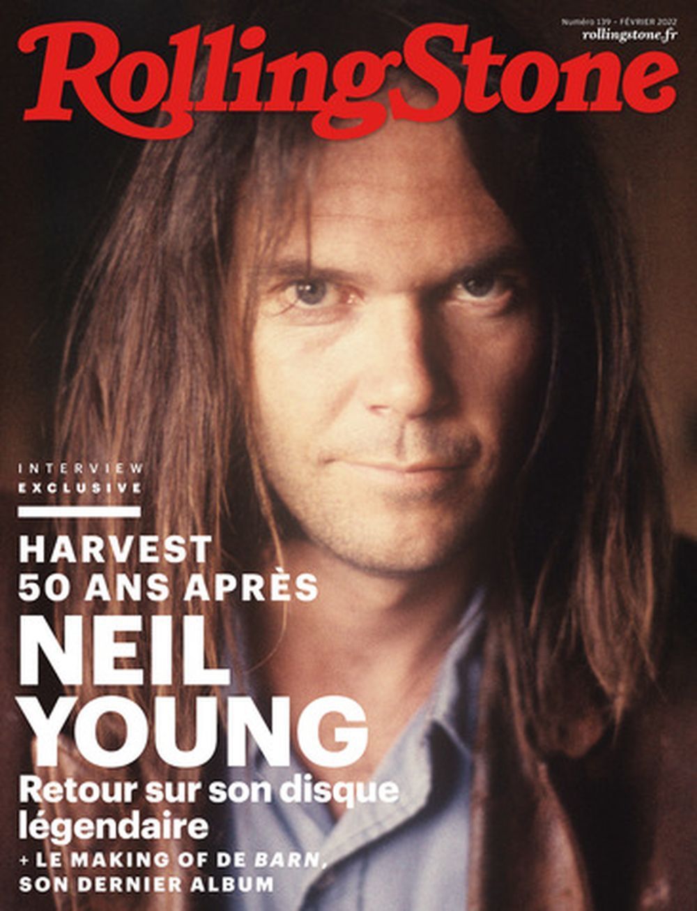 Rolling Stone Tijdschrift Frankrijk 2022 #139 Neil Young James Crumley Guillermo Del Toro Originele uitgave