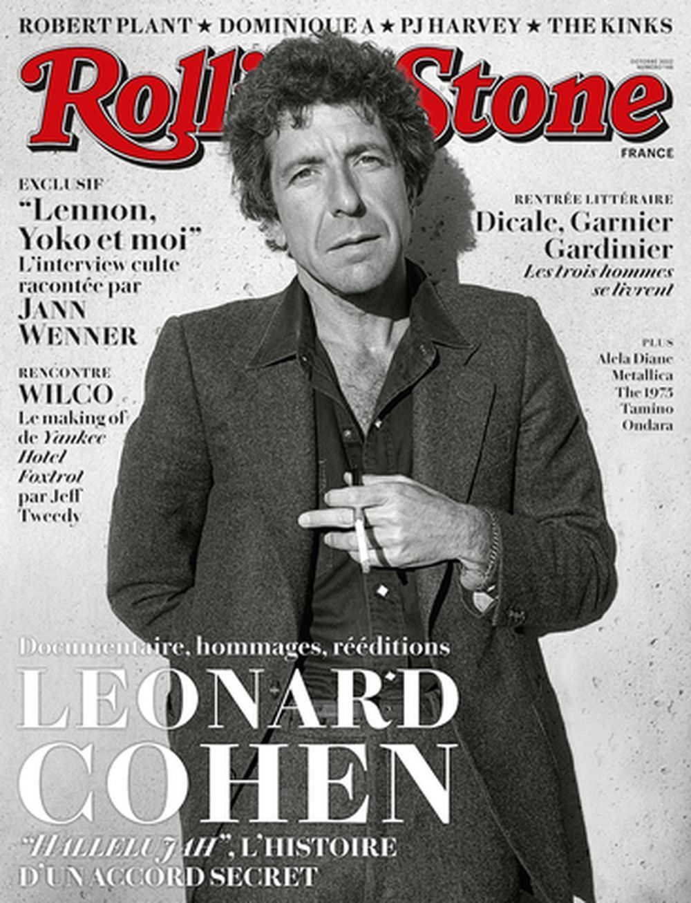 Rolling Stone Magasin Frankrig 2022 #146 Leonard Cohen Dropkick Murphys Metallica Originaludgave