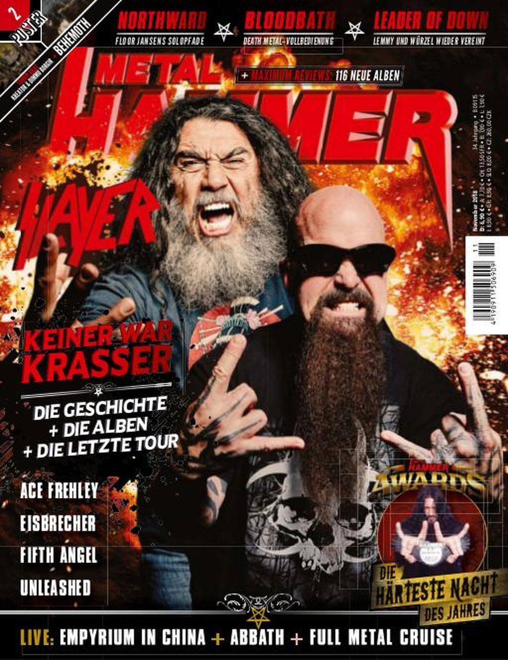 Metal Hammer Magazin Deutschland 2018-11 Slayer Bloodbath Leader Of Down