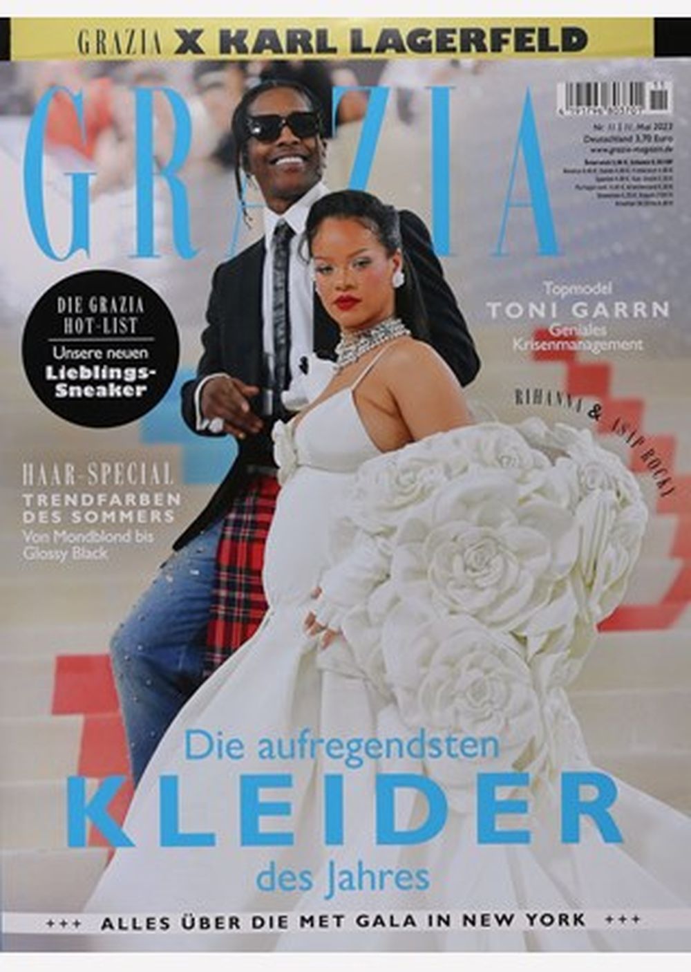 Grazia Magazine Germany 2023-11 Rihanna Asap Rocky Toni Garrn Karl Lagerfeld