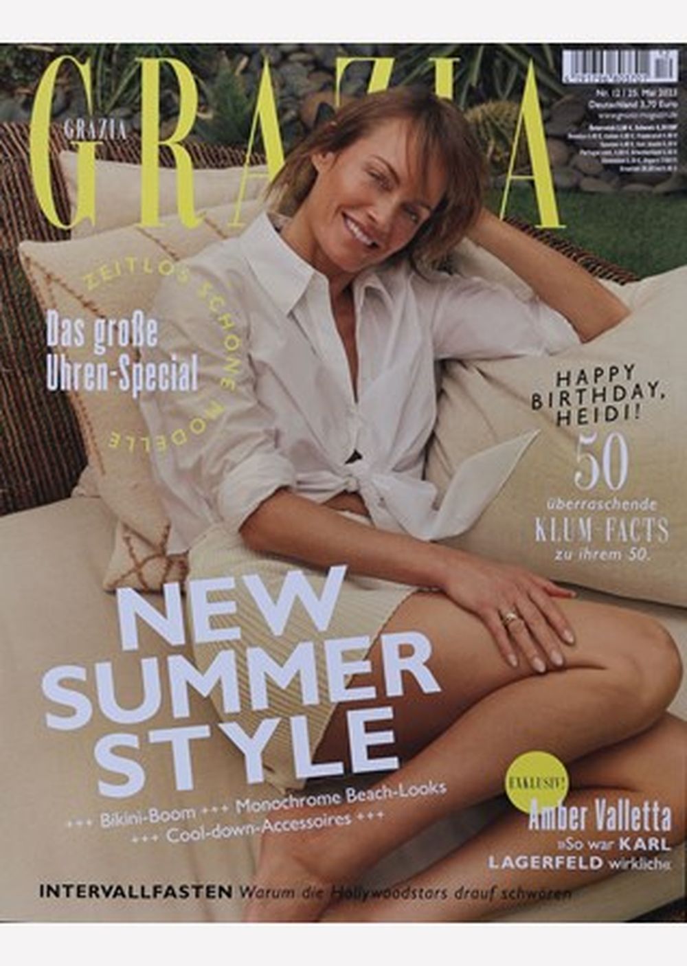 Grazia Magazine Germany 2023-12 Amber Valletta Karl Lagerfeld Heidi Klum