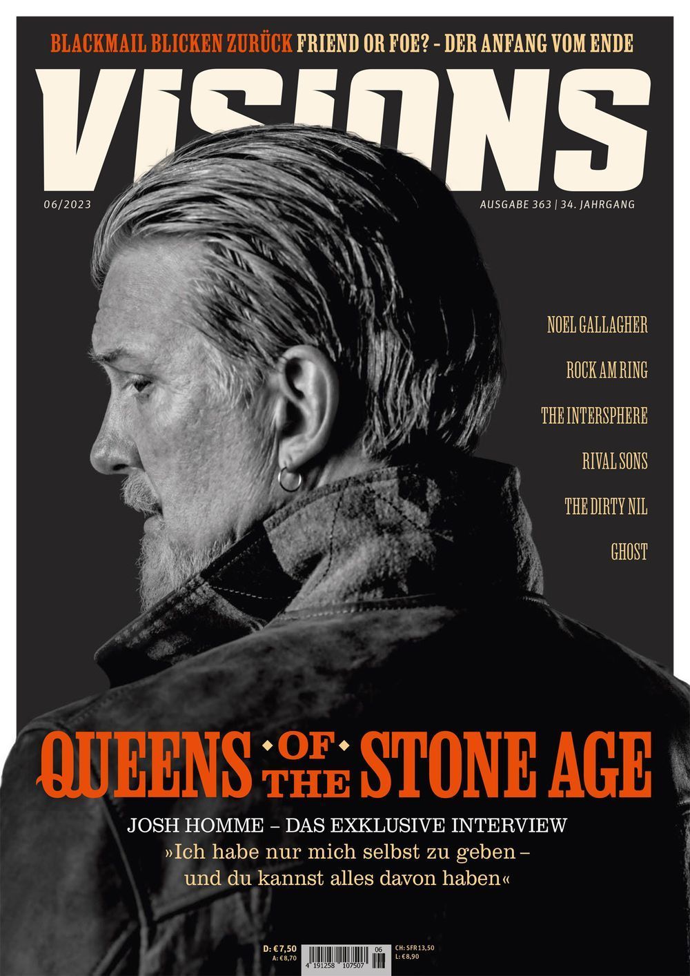 Visions Magazin Deutschland 2023-06 Josh Homme Queens Of The Stone Age Ghost