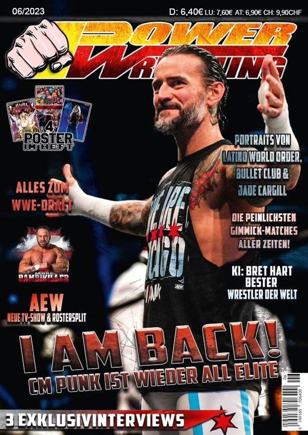 Power Wrestling Magazin Deutschland 2023-06 CM Punk Bad Bunny Jade Cargill