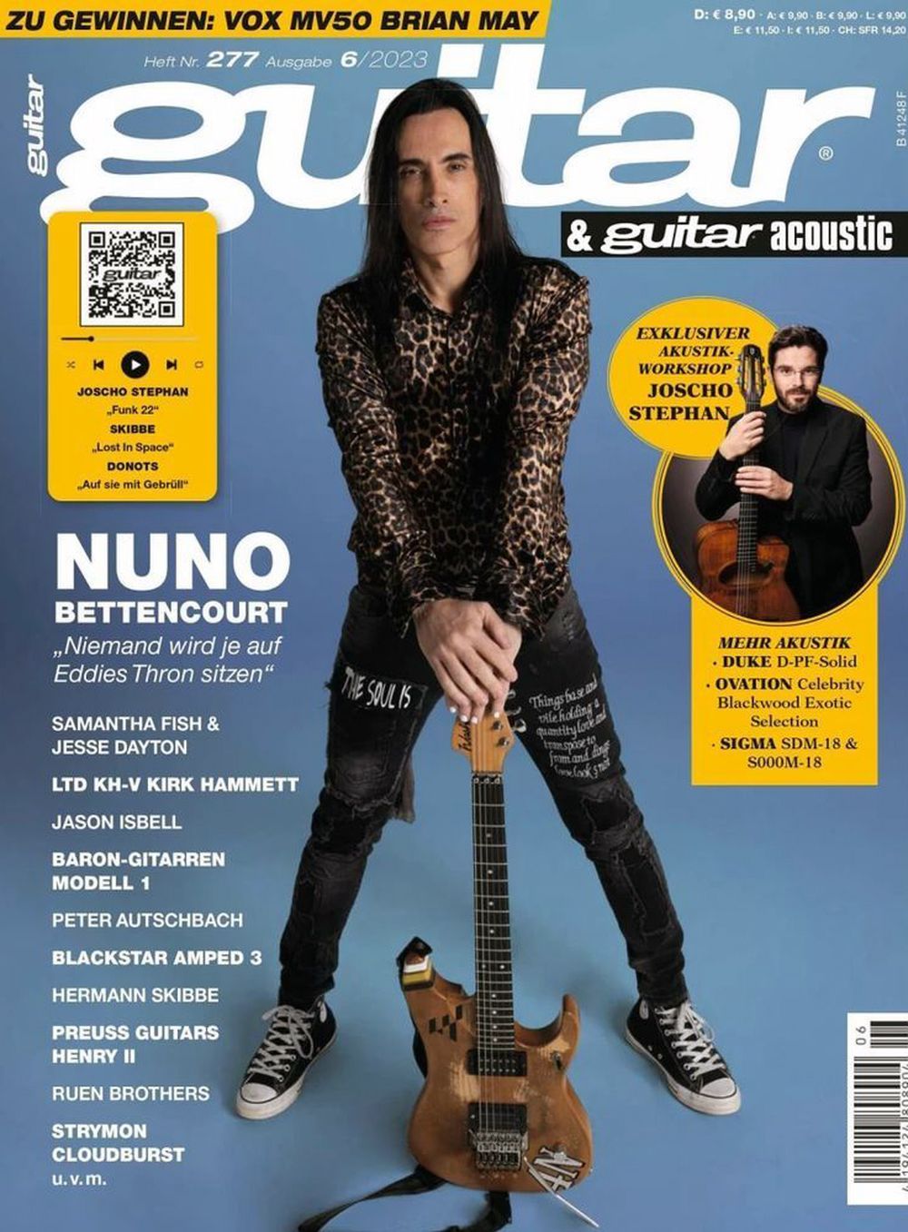 Guitar Magasin Tyskland 2023-06 Nuno Bettencourt Jason Isbell The Intersphere Originaludgave
