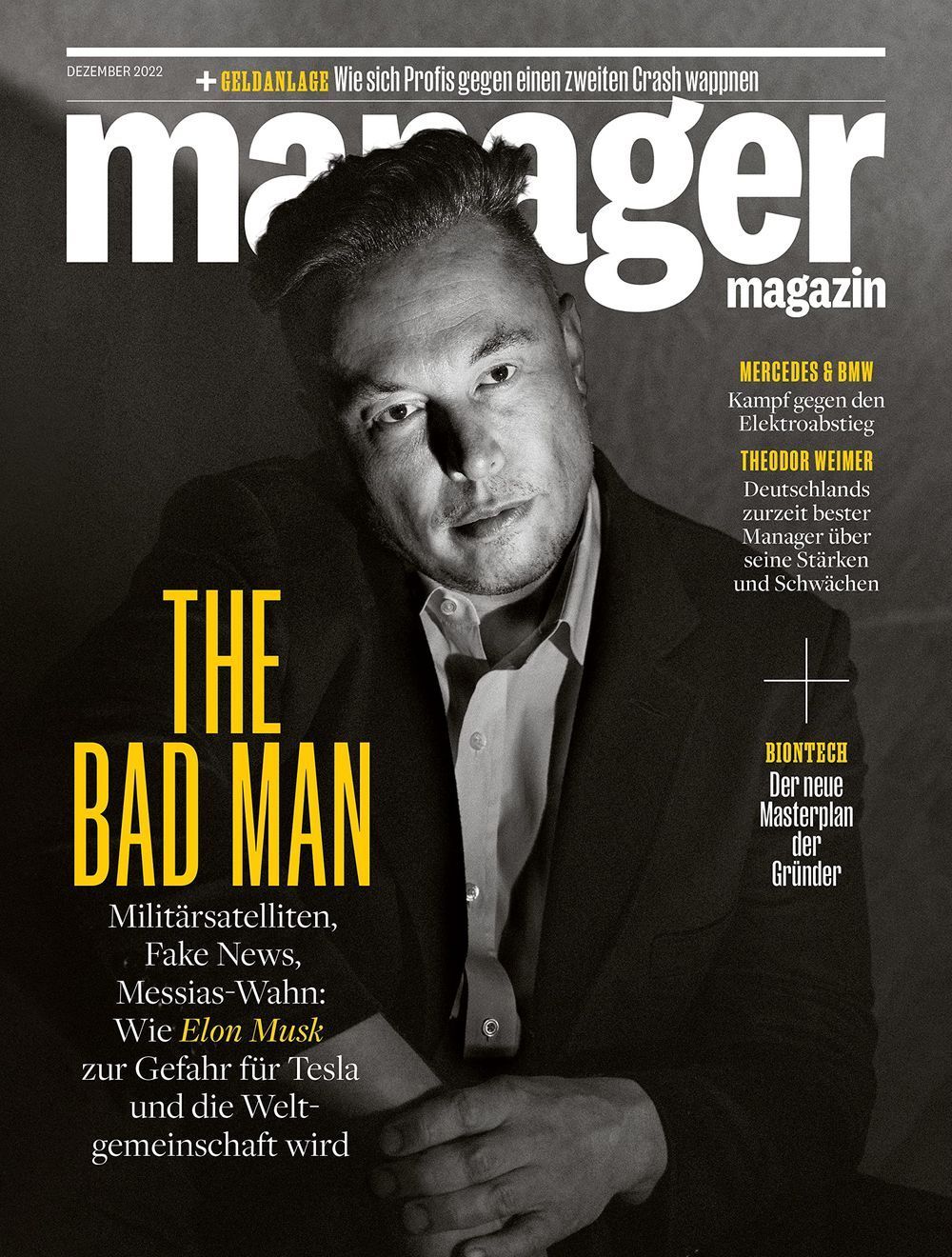 Manager Magazin Deutschland 2022-12 Elon Musk
