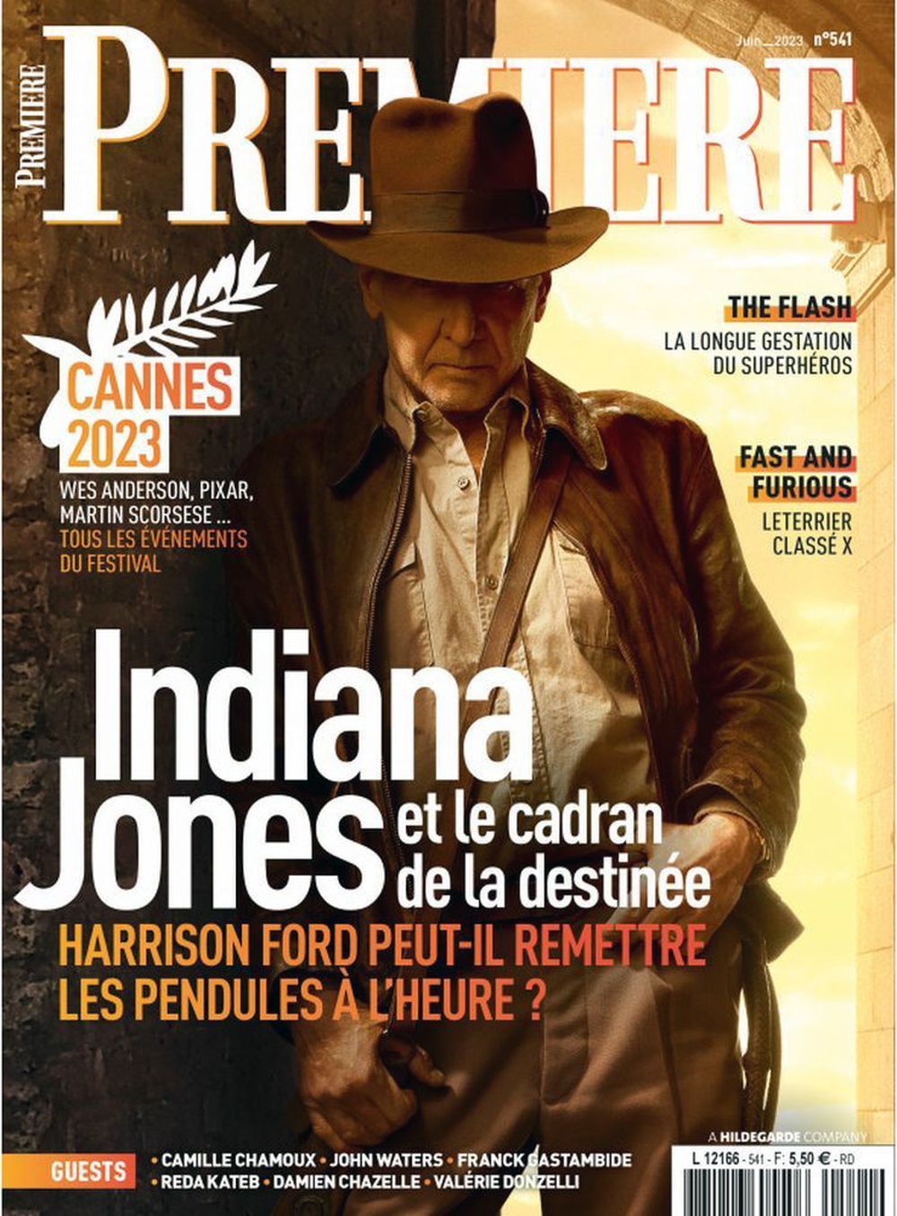 Premiere Lehti Ranska 2023 #541 Indiana Jones The Flash Alkuperäinen painos