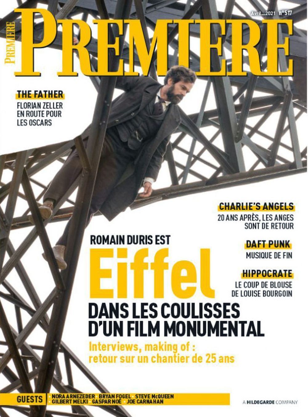 Premiere Magazine France 2021 #517 Romain Duris Eiffel Original Print Issue