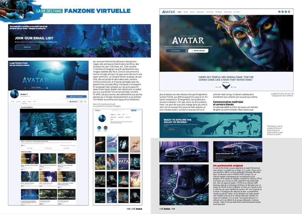 Cine Saga Magasin Spanien 2023 #39 Avatar 2 Zoe Saldana James Cameron Originaludgave