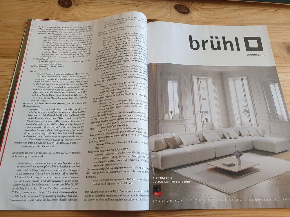 Zeit Magazine Germany 2023-23 Kiss Interview