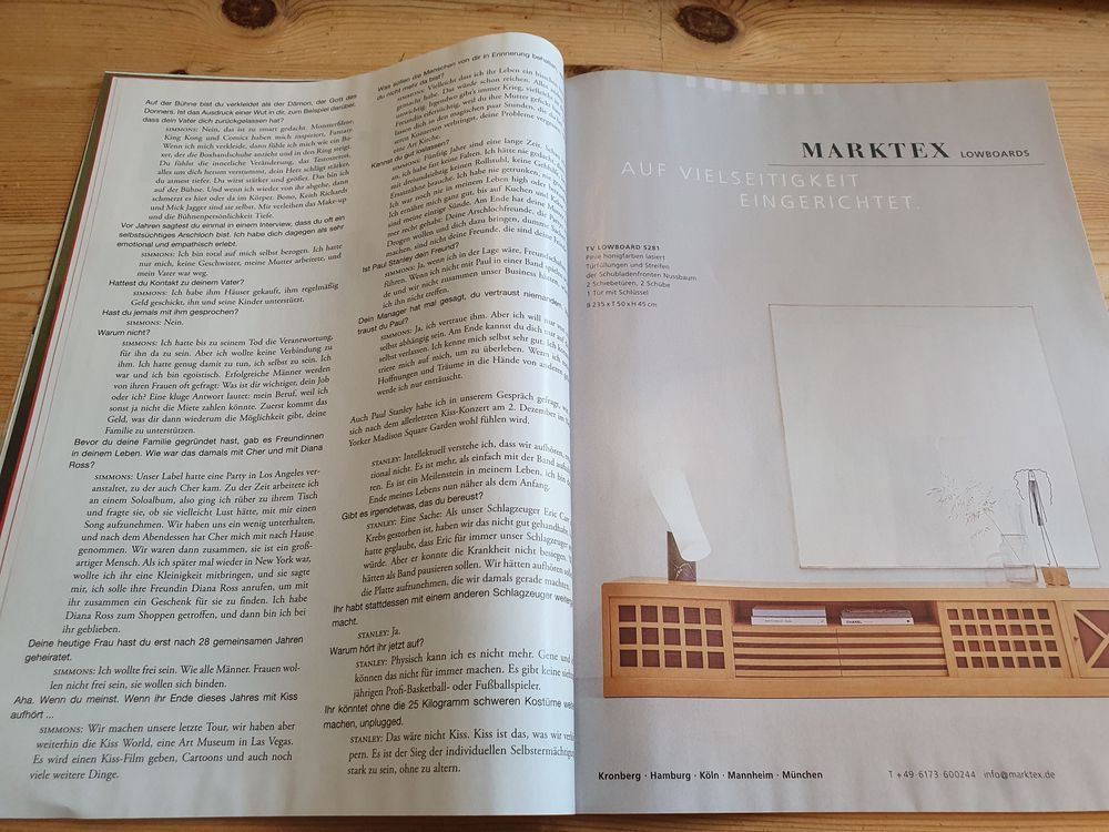 Zeit Magazine Germany 2023-23 Kiss Interview