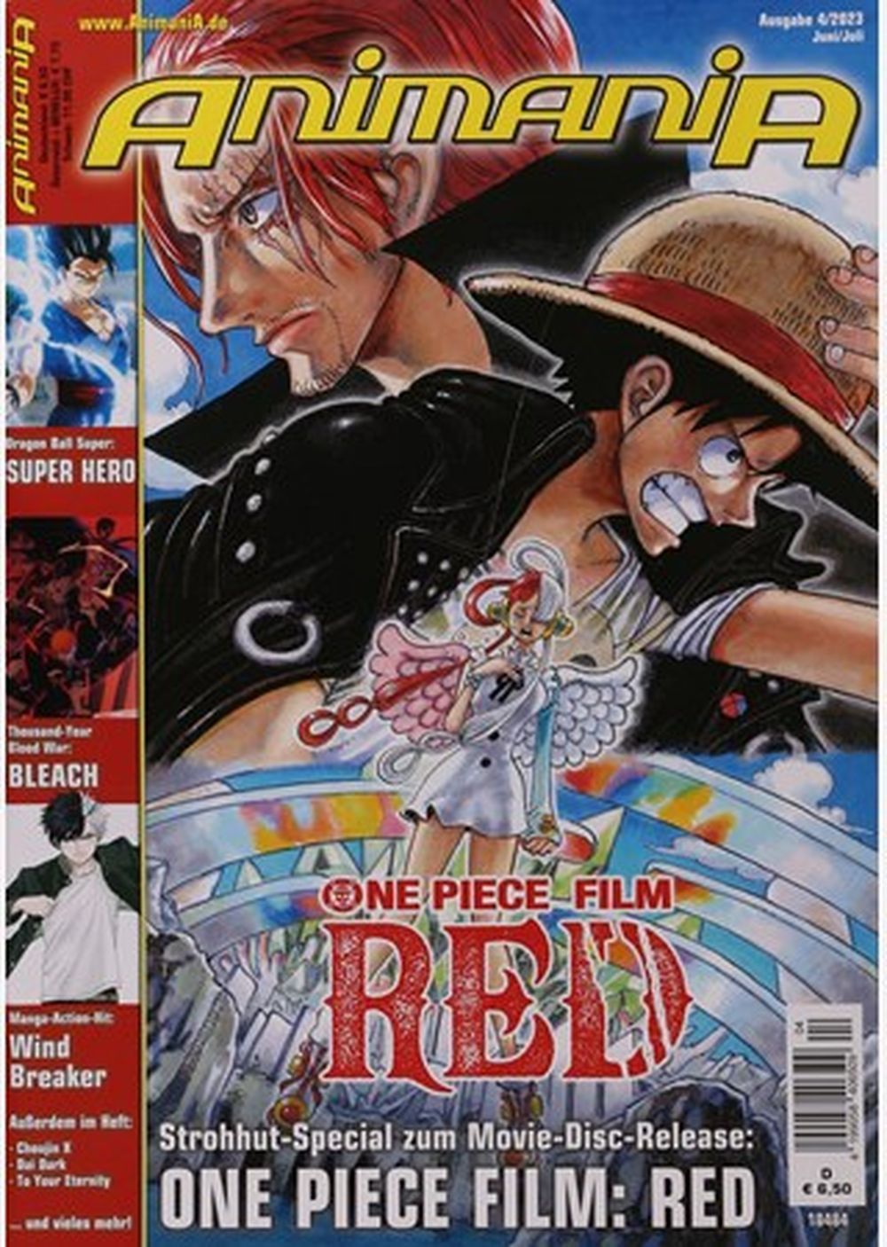 Animania Magazin Deutschland 2023-04 One Piece Red Superheld