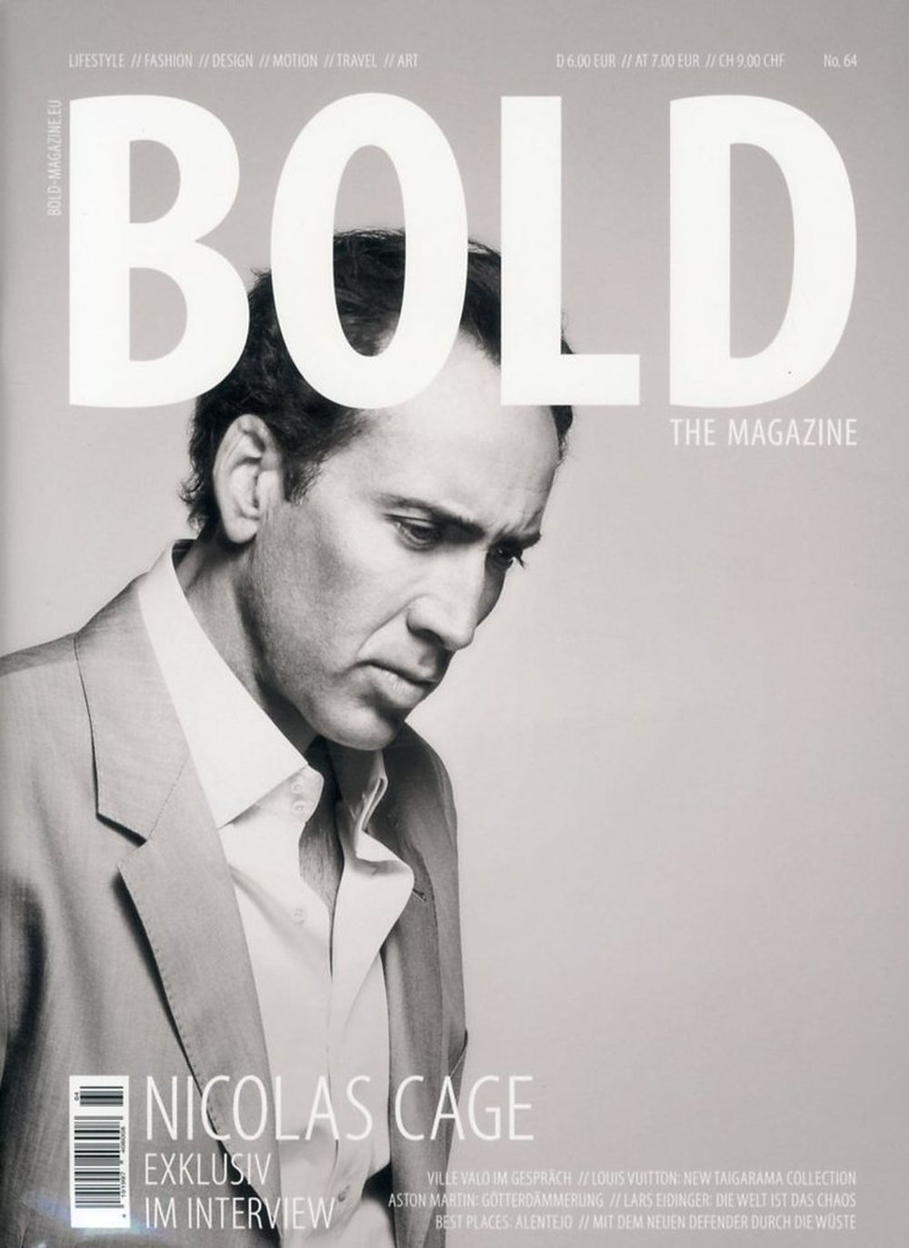 Bold Magazin Deutschland 2023 #64 Nicolas Cage