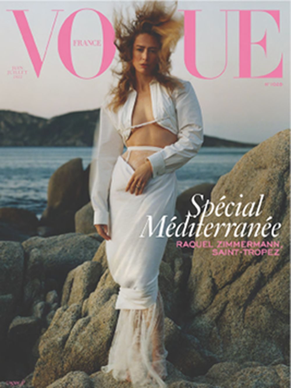Vogue Revista Francia 2022 #1028 Raquel Zimmermann Theo De Gueltzl Edición original