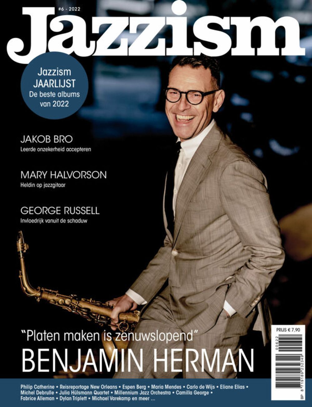 Jazzism Magasin Nederlandene 2022-06 Benjamin Herman George Russell Jakob Bro Originaludgave